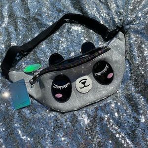 **last chance** sparkly panda fanny pack